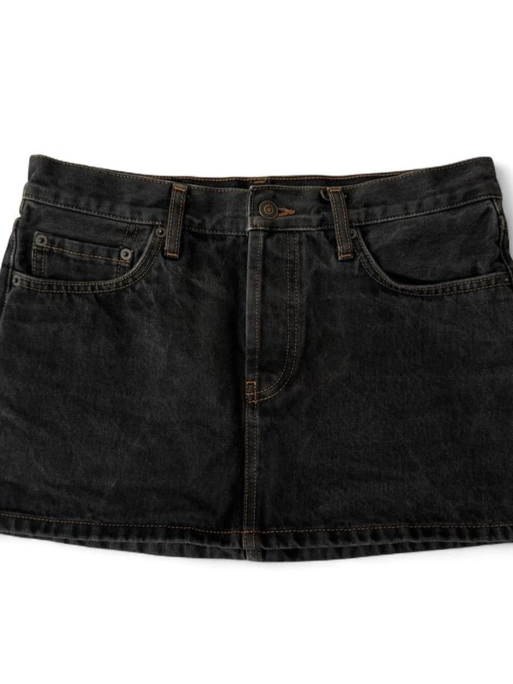 Wardrobe.NYC black denim skirt